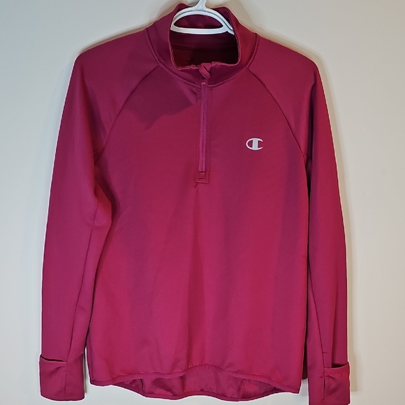 Champion Mediun Purple Half Zip Sweater - Picture 1 of 8
